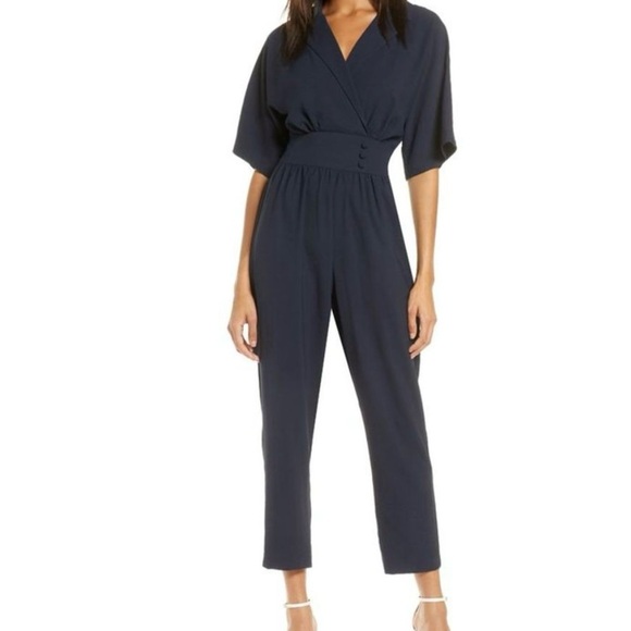 Eliza J Navy Jumpsuit - Picture 5 of 8